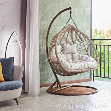 Outdoor Rattan Wicker Furniture Swing Double Hanging Chair